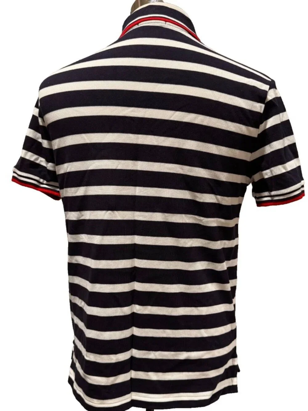 Polo Ralph Lauren Men's Polo Bear Striped Custom Slim Fit Polo Shirt M